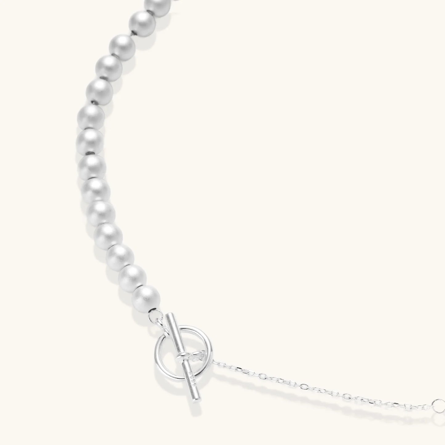 Silver Sphere Gradient Necklace