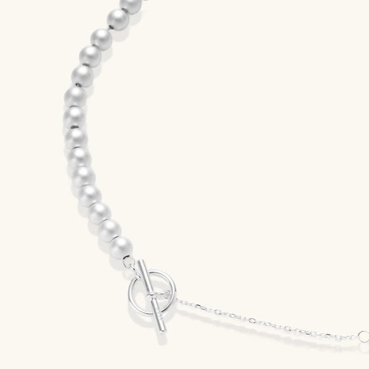 Silver Sphere Gradient Necklace