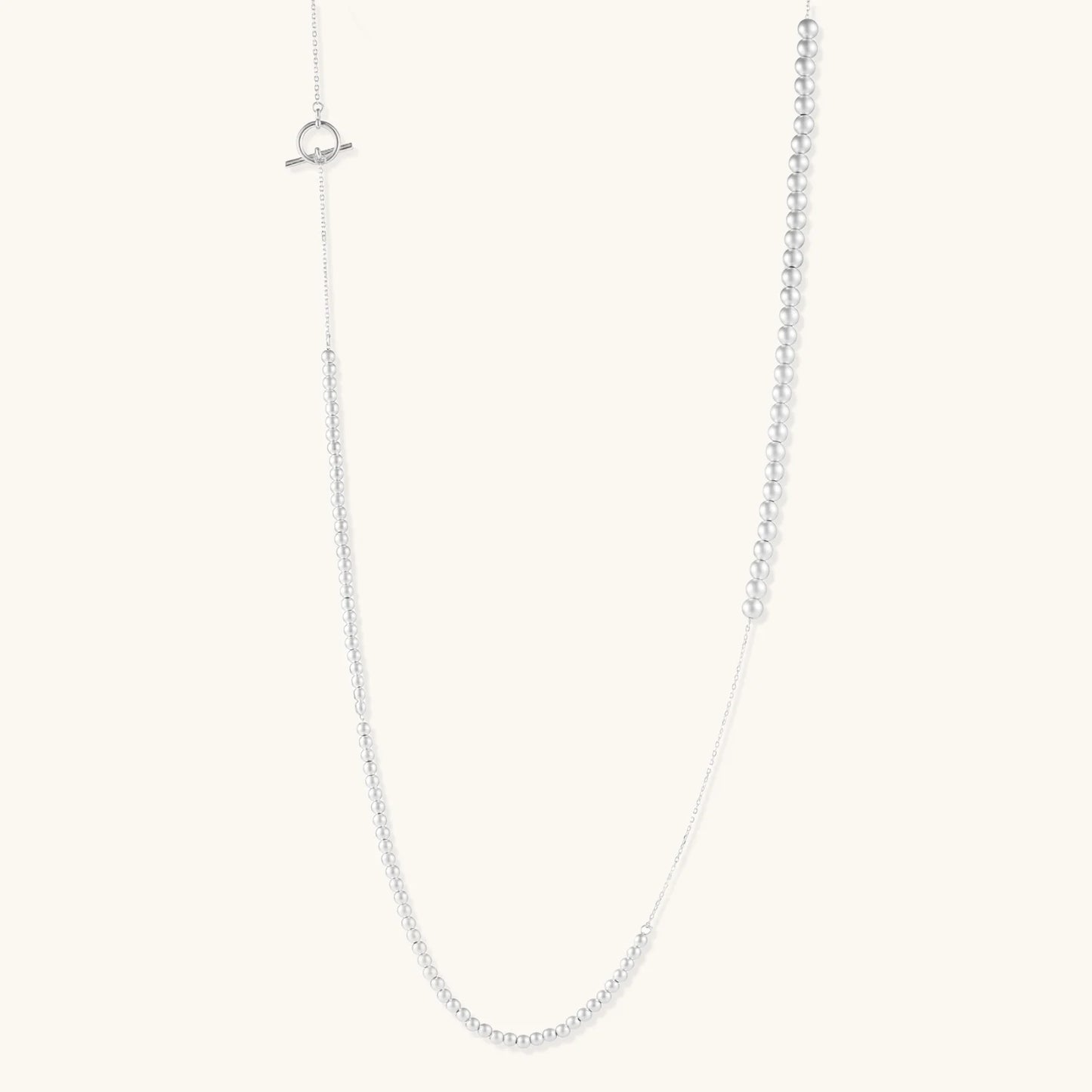 Silver Sphere Gradient Necklace