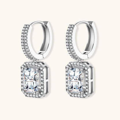 Emerald Cut Moissanite Drops